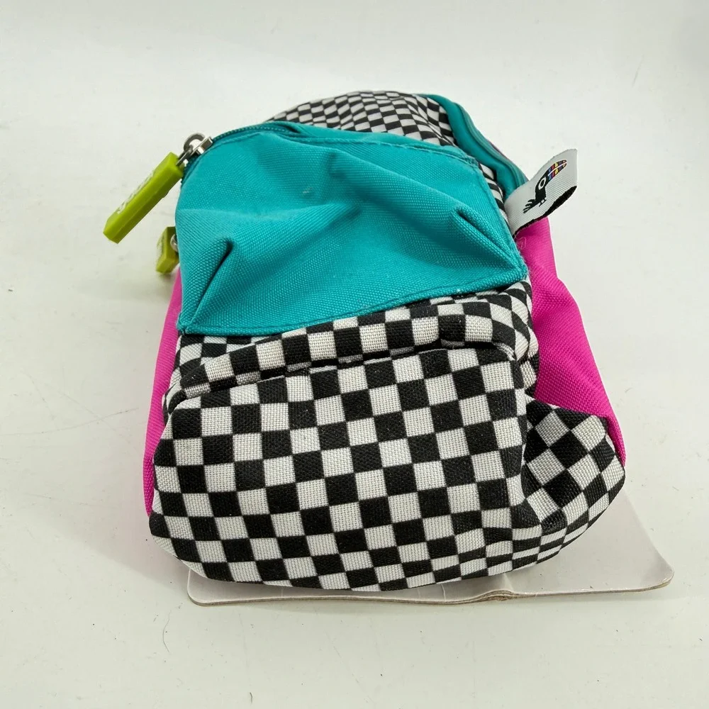 Yoobi Pencil Pouch Kids OS Multi Checkered Adjustable Notebook Strap 15AADRESAV